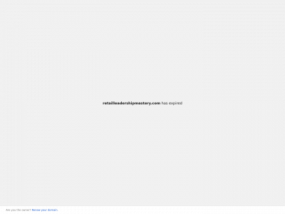 retailleadershipmastery.com snapshot