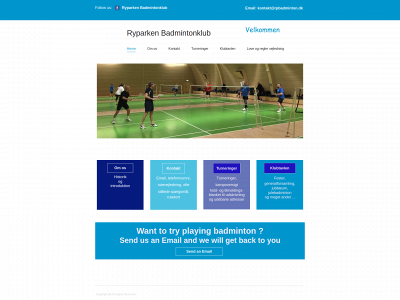 rpbadminton.dk snapshot