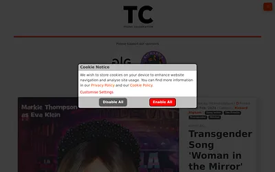 transcelebration.com snapshot