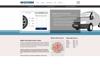 kktyres.co.uk snapshot