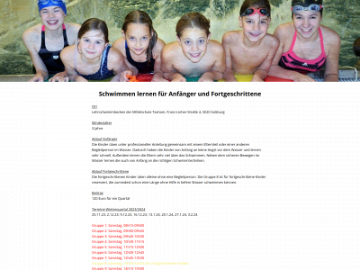 schwimmteam-salzburg.at snapshot