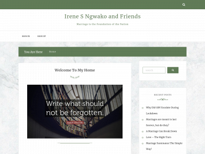 irenengwako.com snapshot