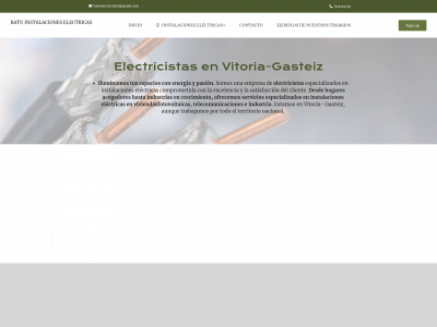 www.batuelectricidad.es snapshot
