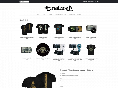 enslavedstore.com snapshot