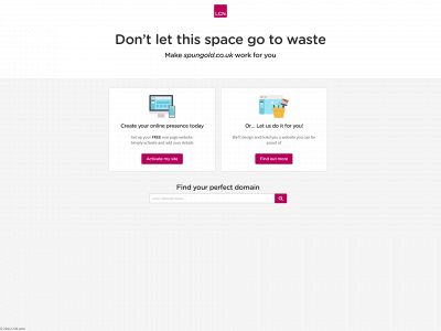 spungold.co.uk snapshot