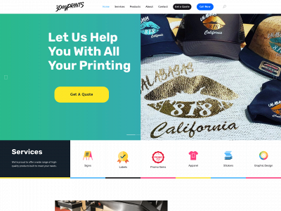 3dayprints.com snapshot
