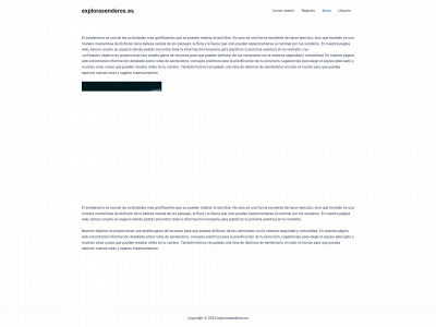 explorasenderos.es snapshot