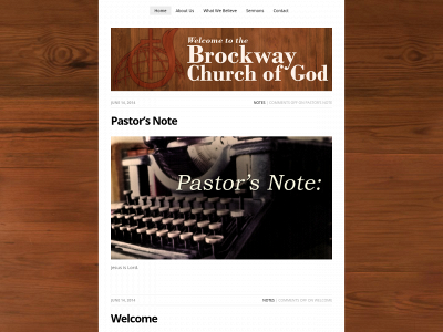 brockwaychurchofgod.org snapshot