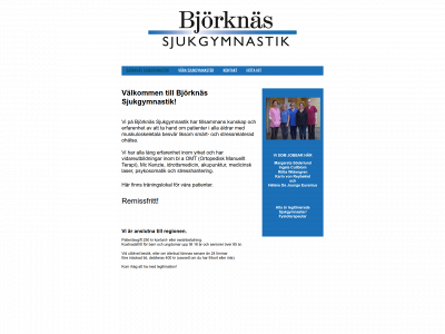 bjorknassjukgymnastik.se snapshot