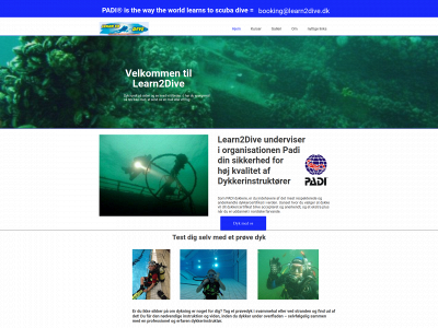 learn2dive.dk snapshot