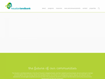 houstonlandbank.org snapshot