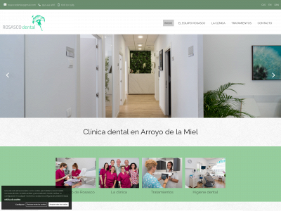 www.rosascodental.es snapshot