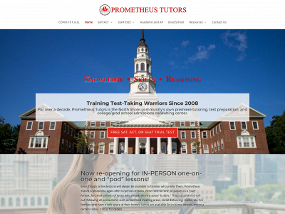 prometheustutors.com snapshot
