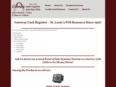 gatewaycashregister.com snapshot
