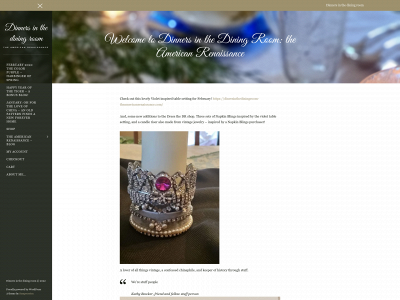 dinersinthediningroom-theamericanrenaissance.com snapshot