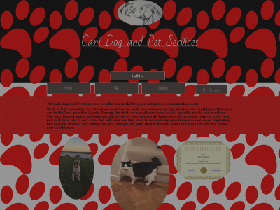 canidogandpetservices.co.uk snapshot