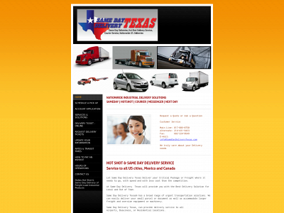 samedaydeliverytexas.com snapshot