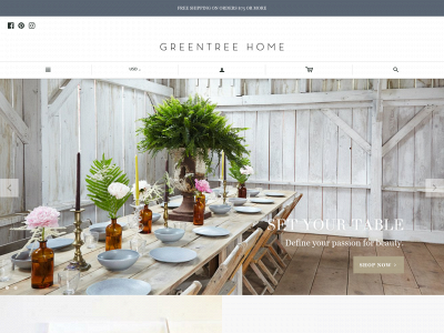 greentreehomecandle.com snapshot