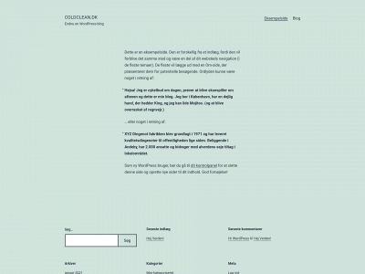coldclean.dk snapshot