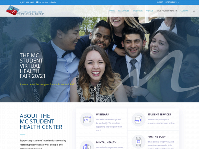 mcstudenthealthcenter.com snapshot