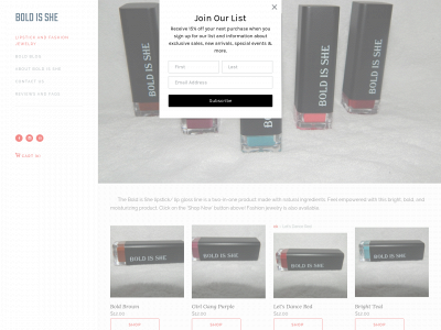 www.boldisshe.com snapshot