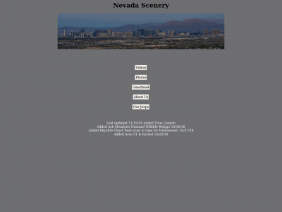 nevadascenery.com snapshot