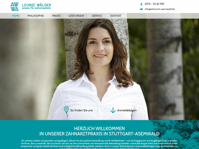 zahnarzt-asemwald.de snapshot