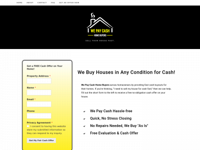 wepaycashhomebuyers.com snapshot