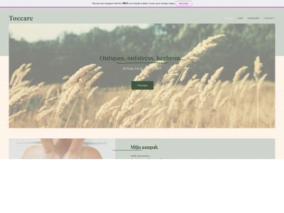 toccare.be snapshot