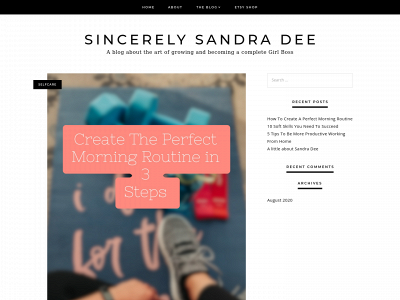 sincerelysandradee.com snapshot