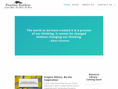 fourteenfeathers.com snapshot