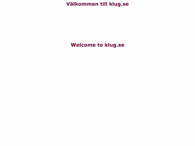 klug.se snapshot