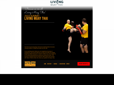 www.livingmuaythai.com snapshot