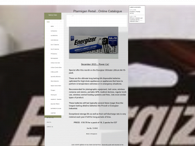ptarmiganretail.co.uk snapshot