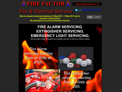firefactor.co.uk snapshot