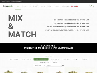 cheapweed.ca snapshot