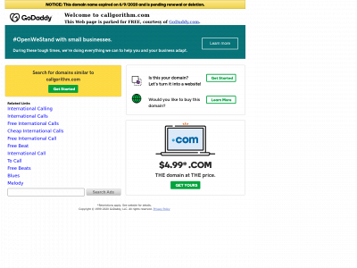 callgorithm.com snapshot