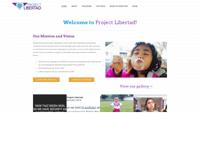 www.projectlibertad.org snapshot