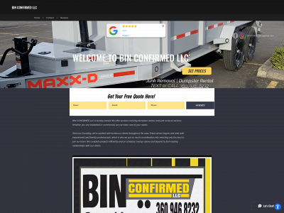 www.binconfirmed.com snapshot