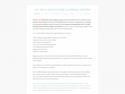 www.1staidhealthcare.sg snapshot