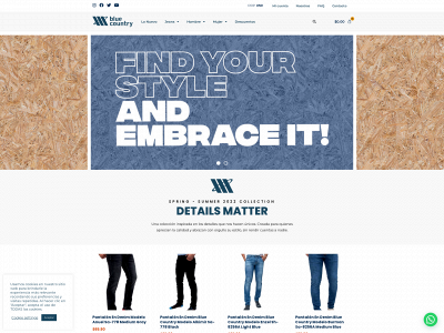 bluecountryjeans.com snapshot
