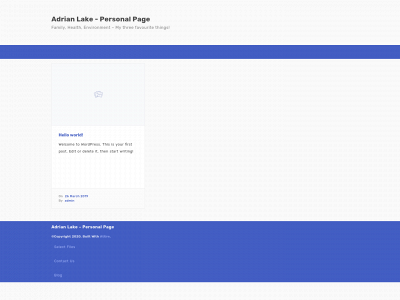 adrianlake.blog snapshot