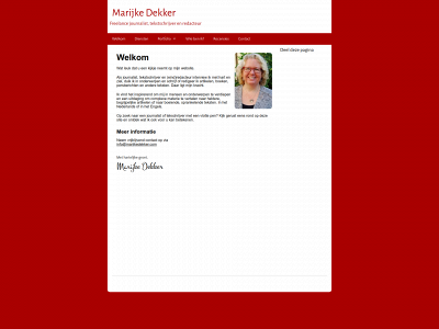 marijkedekker.com snapshot
