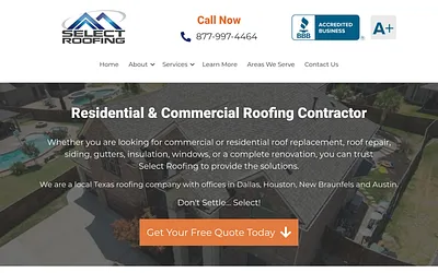 selectroofing.com snapshot
