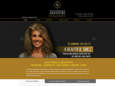 dentistryscottsdale.com snapshot
