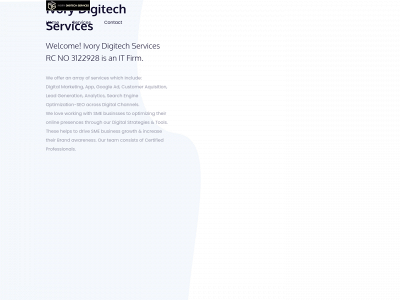ivorydigitechservices.com snapshot