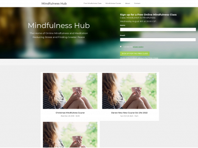 mindfulnesshub.com snapshot