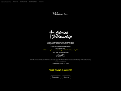 christfellowshipnj.com snapshot