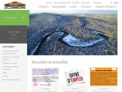 municipalite.duhamel.qc.ca snapshot