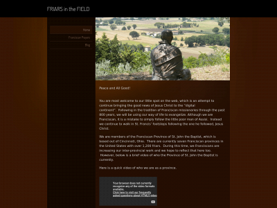 friarsinthefield.org snapshot